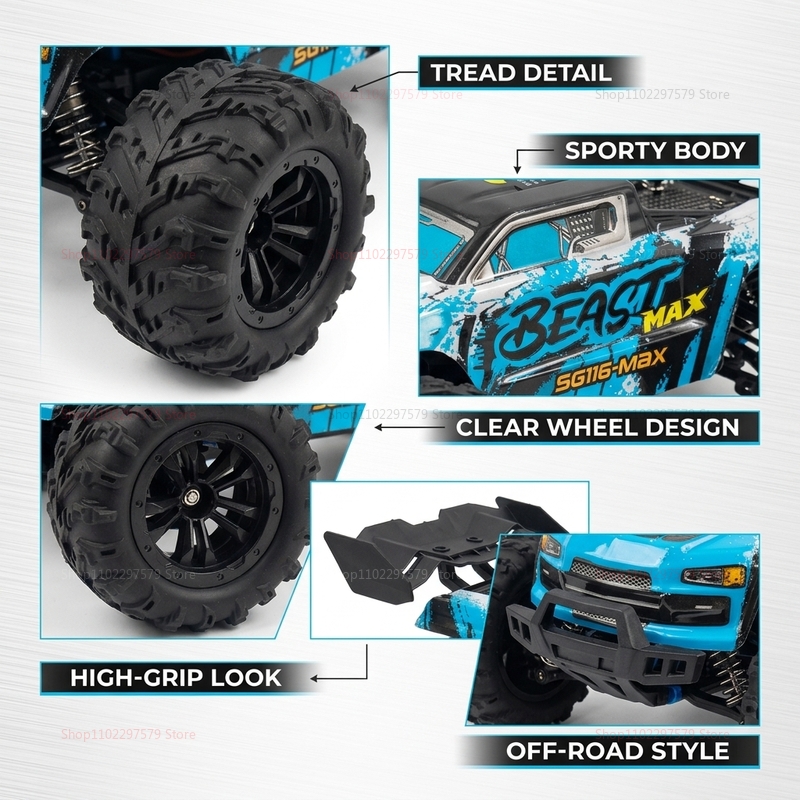 SG116‑MAX/PRO 4WD Remote Contr - огляд і ціна Rc Hobby Toucan