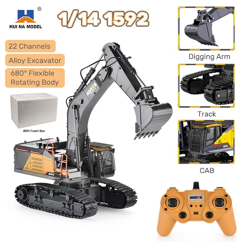 HUINA 1592 1/14 Scale 22 Chann - огляд і ціна Rc Hobby Grade Truck