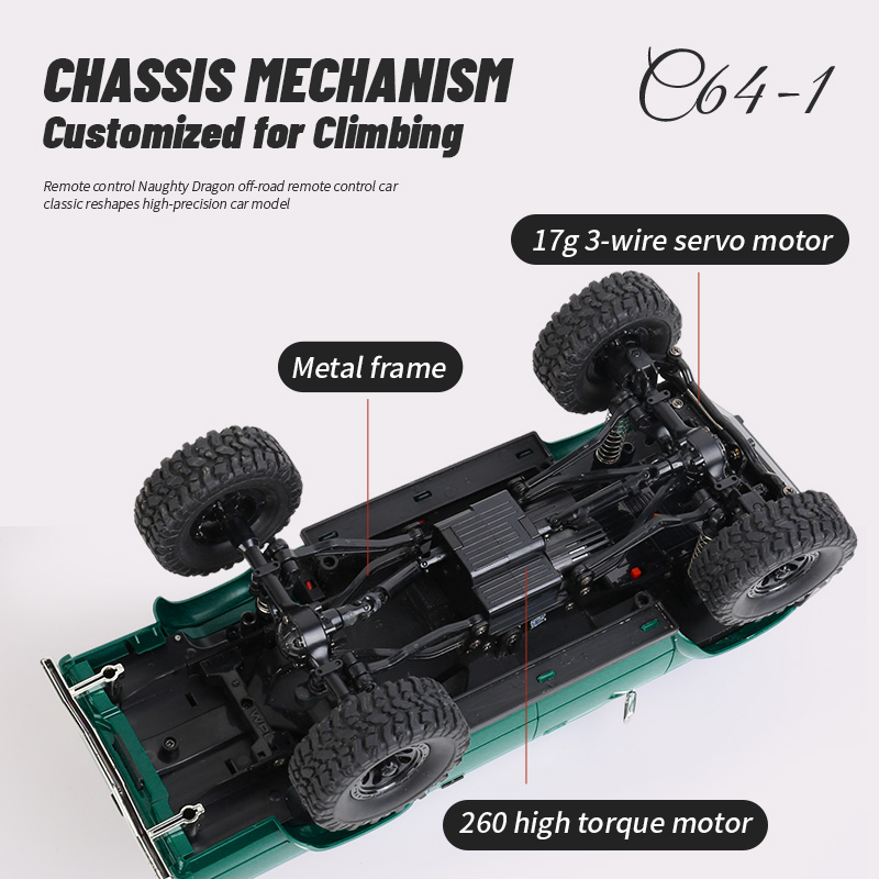 Full Scale WPL C64 4WD Climbin - огляд і ціна Rc Hobby Grade Truck