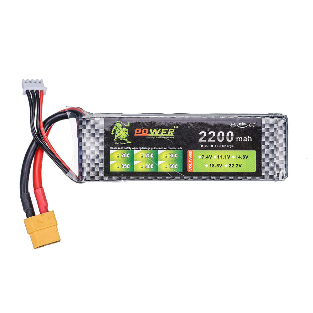 3S 11.1V 2200mAh 35C Lipo Batt - огляд і ціна Rc Hobby Hub
