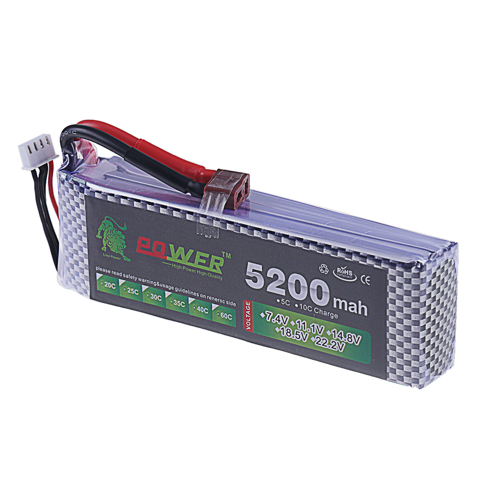 3S Lipo Battery 11.1V 5200mah  - огляд і ціна Rc Hobby Hub